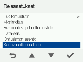 Kanavapatterin ohjaus on entistä monipuolisempaa.