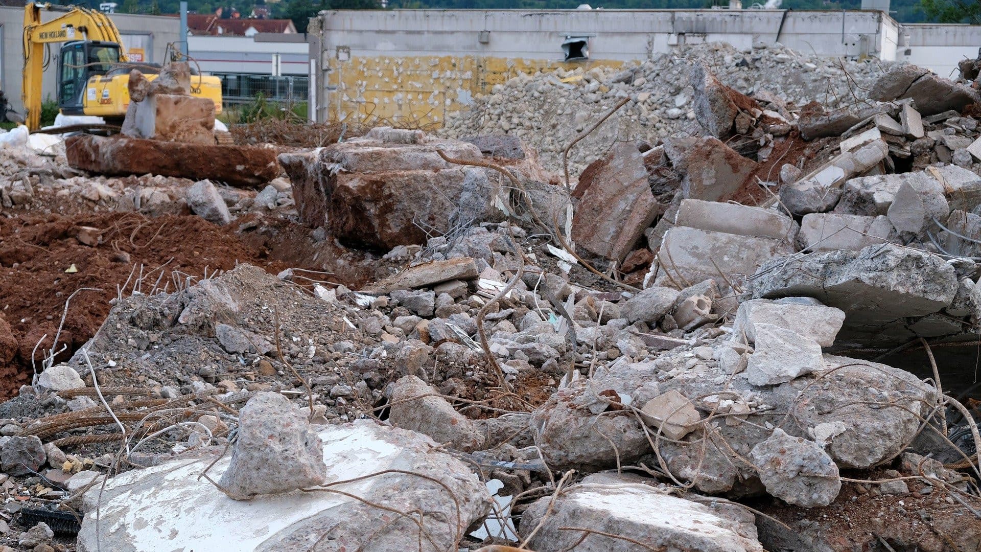 Betoni on monikäyttöinen materiaali rakennuksen purun jälkeenkin