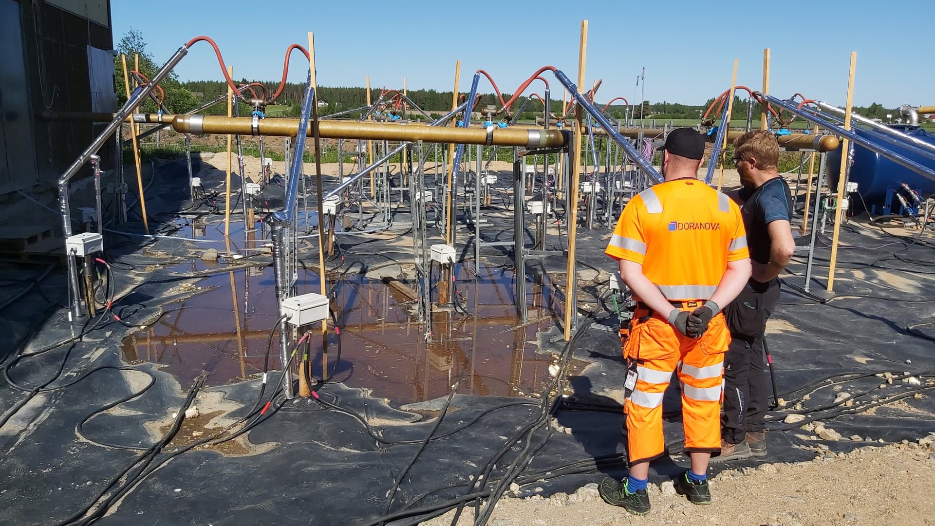 Lämpömenetelmän maaperäpuhdistuslaitteiston asentaminen vaatii erityisosaamista