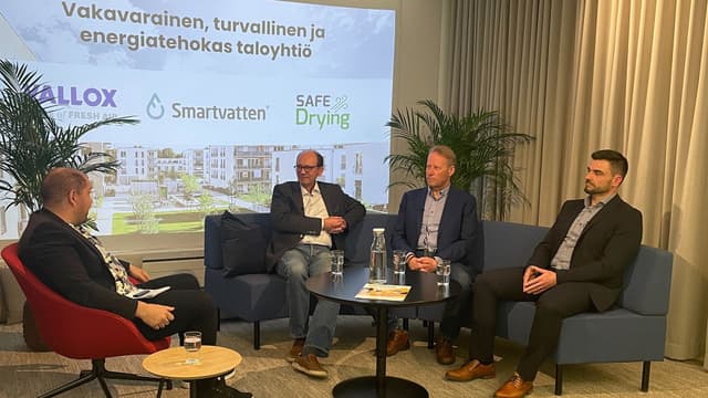 Vakavarainen, turvallinen ja energiatehokas taloyhtiö -webinaarin keskustelu