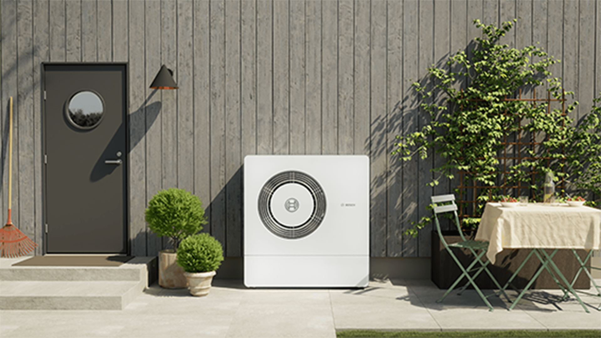 <p data-block-key="jpppi">Bosch Compress 5800i AW:n ulkoyksikkö näyttää tyylikkäältä. Ulkoyksikköä on saatavissa viidessä eri teholuokassa.</p>