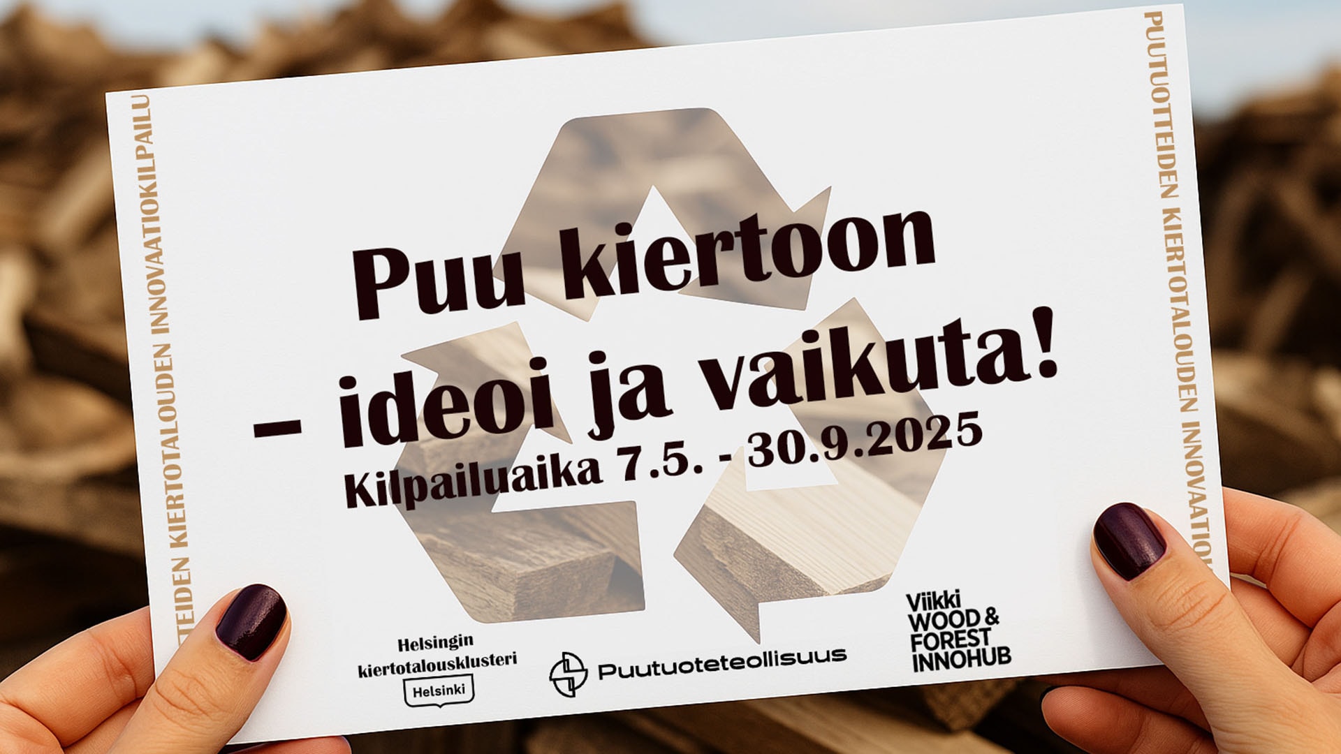 1920 kilpailun-ilme puutuoteteollisuus ry kierrätyspuu innovaatiokilpailu