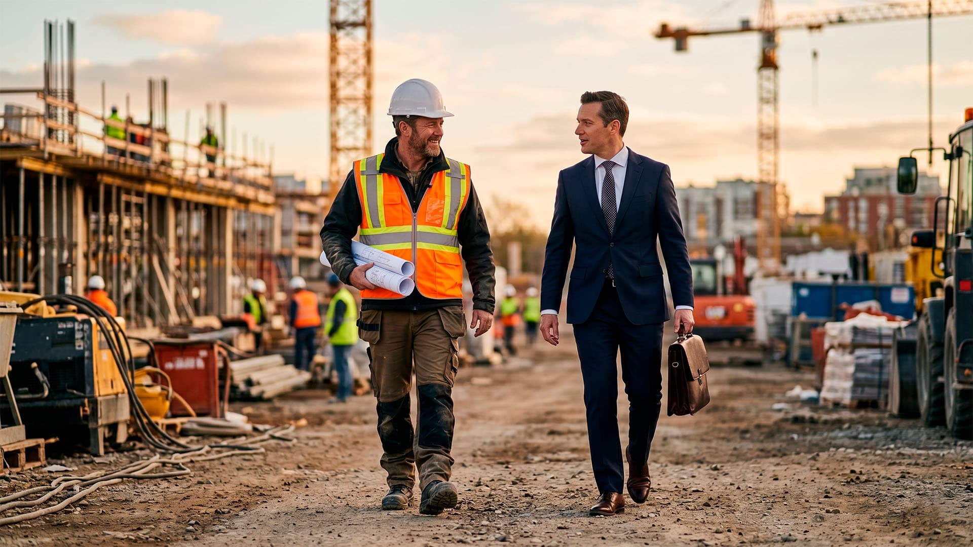 1920 lakimies aina matkassa mukana myös rakennustyömaalla Gemini_Generated_Image_Sari_Raksajuristi kopio