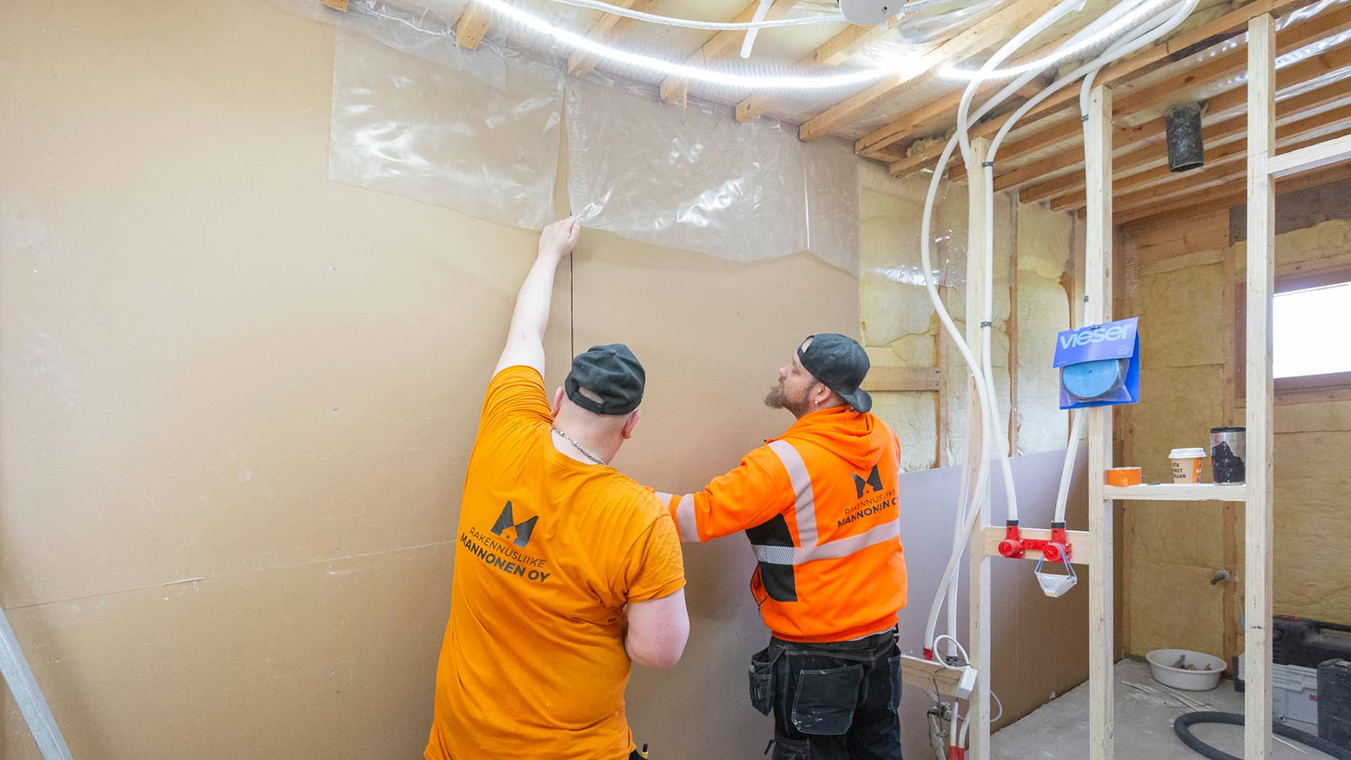 Rivitalohuoneiston pesuhuoneen ja saunan remontti, osa 2