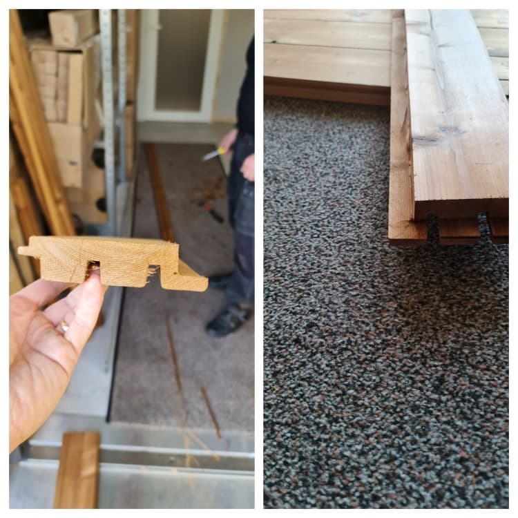 <p data-block-key="ofk7q">Rimapaneeli Luna Triple Shadow 32X140 päädystä kuvattuna. Paneeleihin ajettiin urat, johon alumiiniprofiilit saa kiinnitettyä epäsuoraa led-nauhavalaistusta varten.</p>