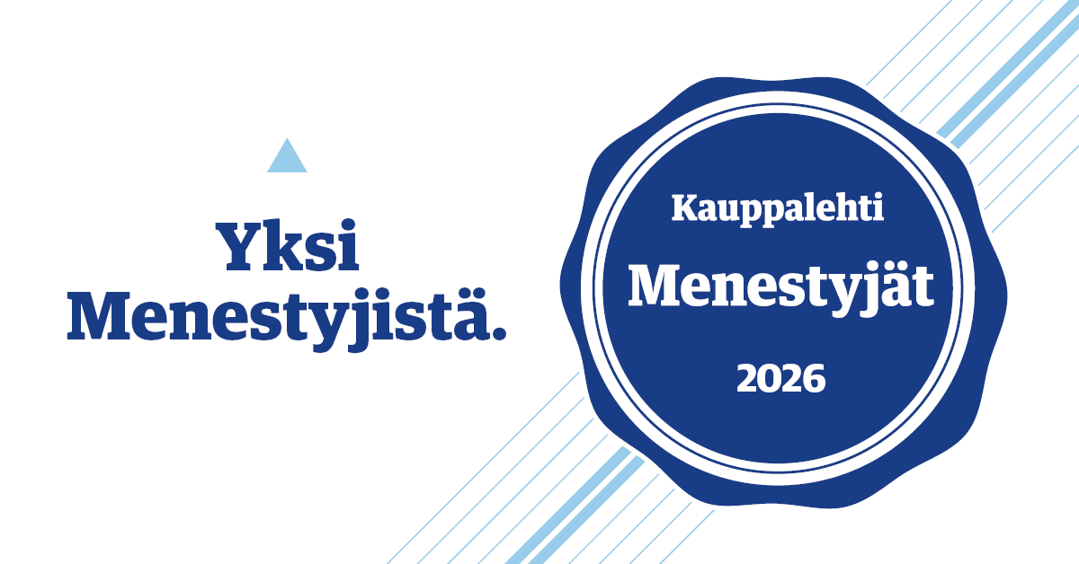 Tunnustuksen saavuttaa alle 9 % osakeyhtiöistä