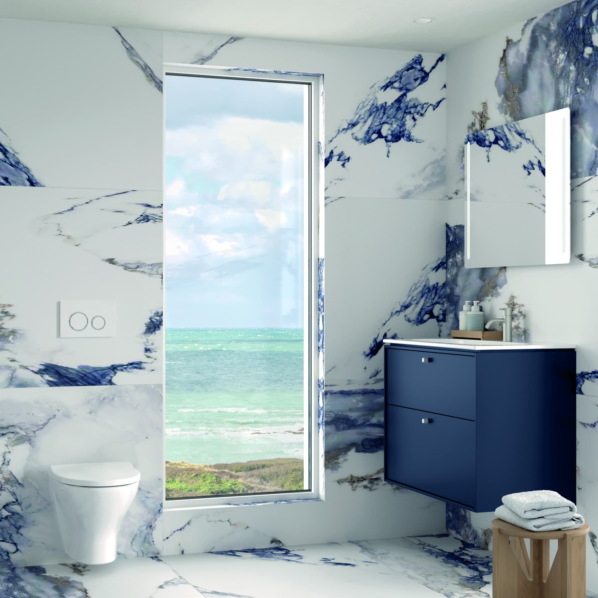 Geberit IDO Glow 68 -seinä-wc