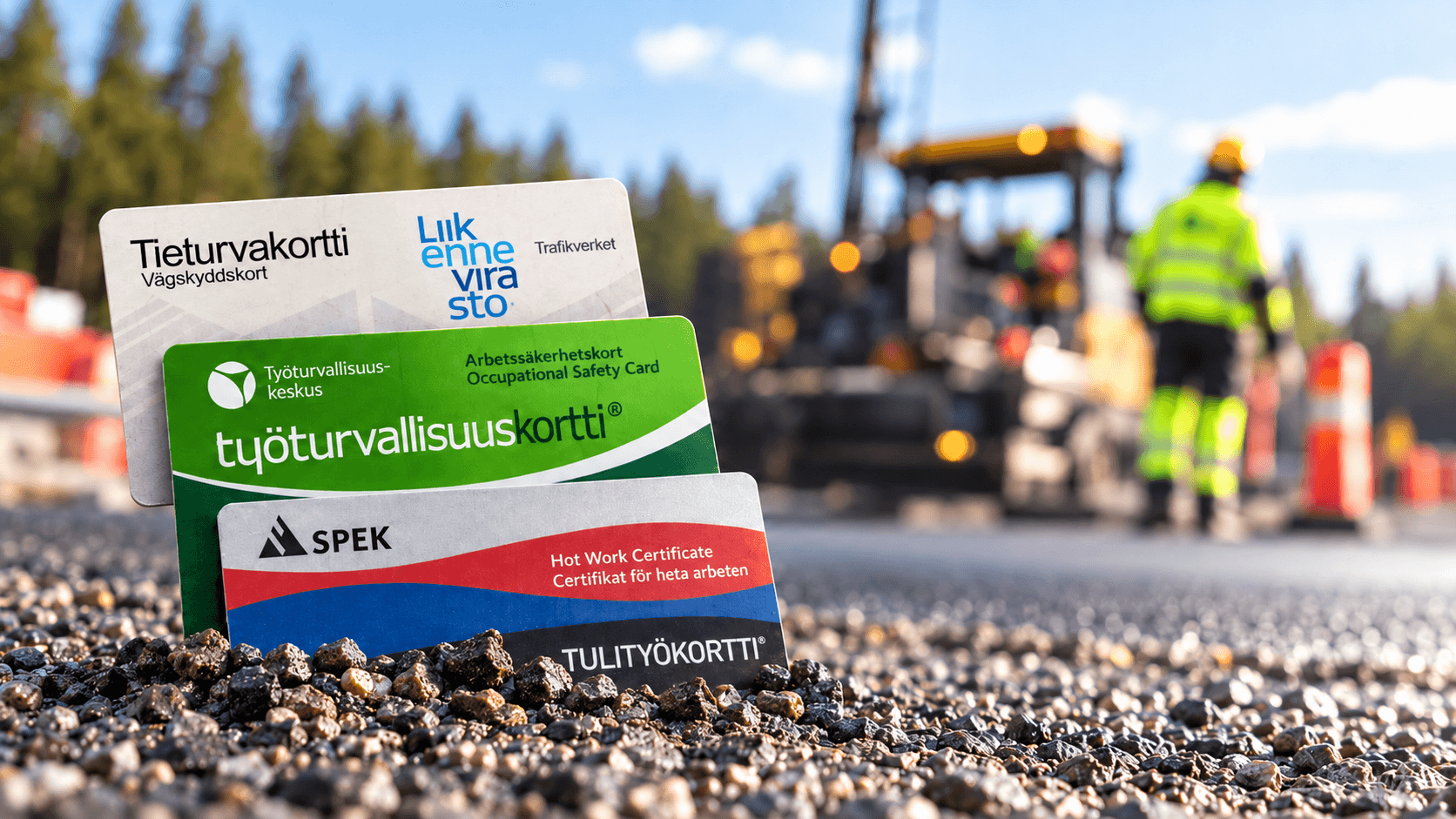 Mitä kortteja rakennustyömaalla tarvitaan? Katso tärkeimmät