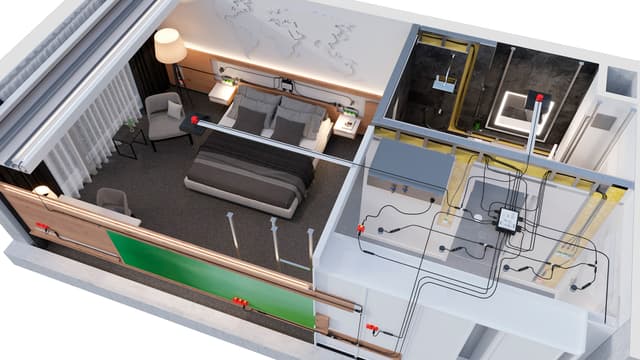 pohjakuva sähkösuunnitelmasta