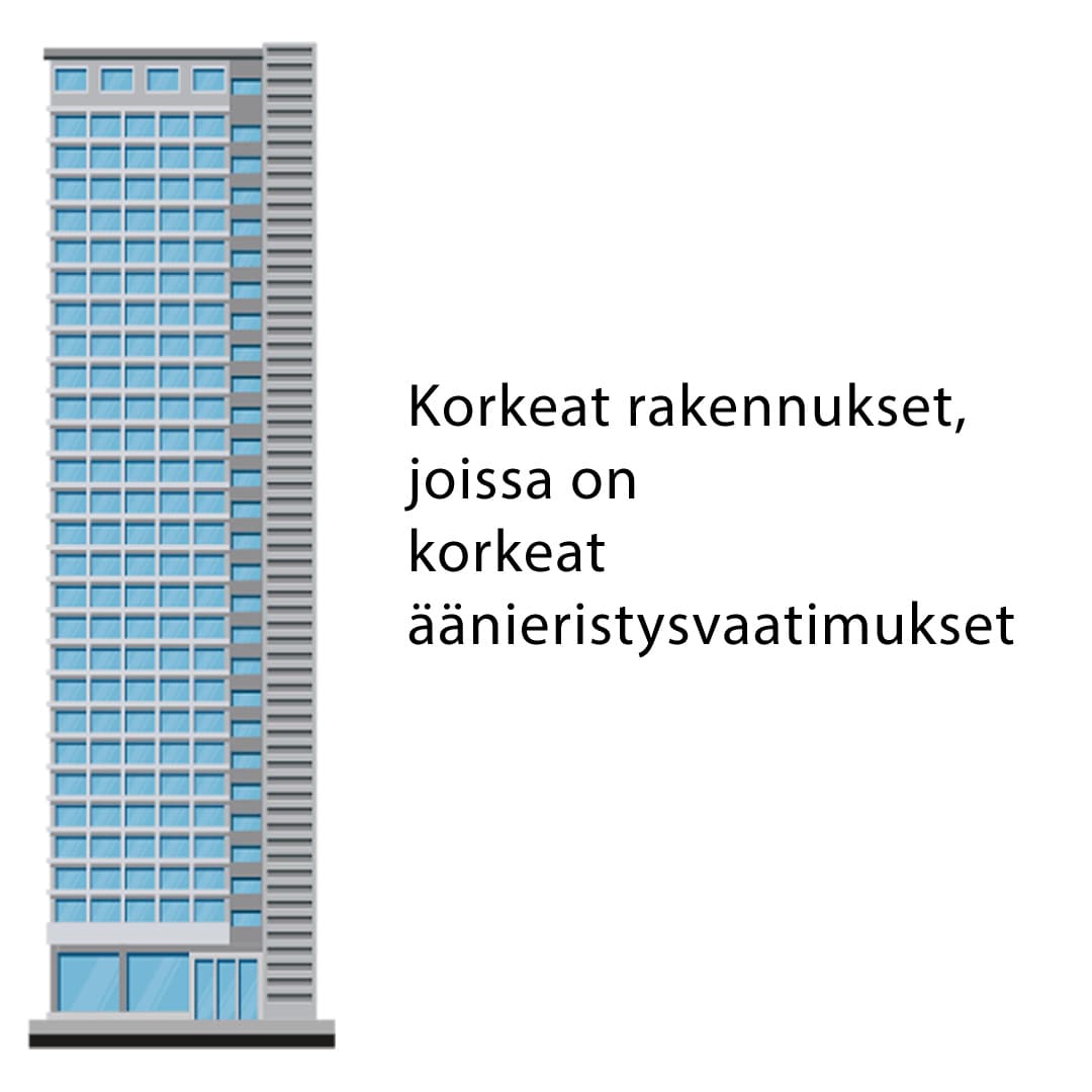 korkean rakennuksen piirroskuva