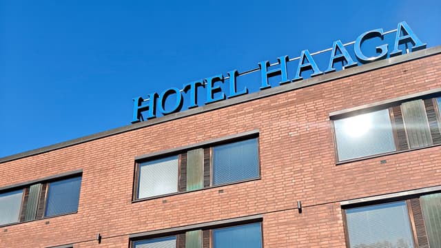 Hotelli Haaga tiilinen julkisivu ja rakenne on aikakautensa kivirakenteen edustaja