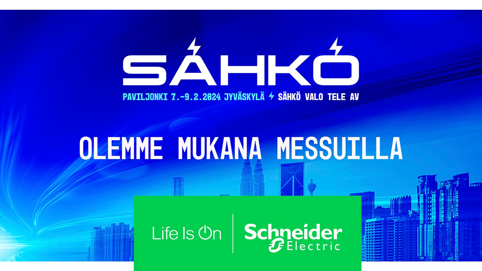 Schneider Electricin esittelee uusia sähkötekniikan ratkaisuja