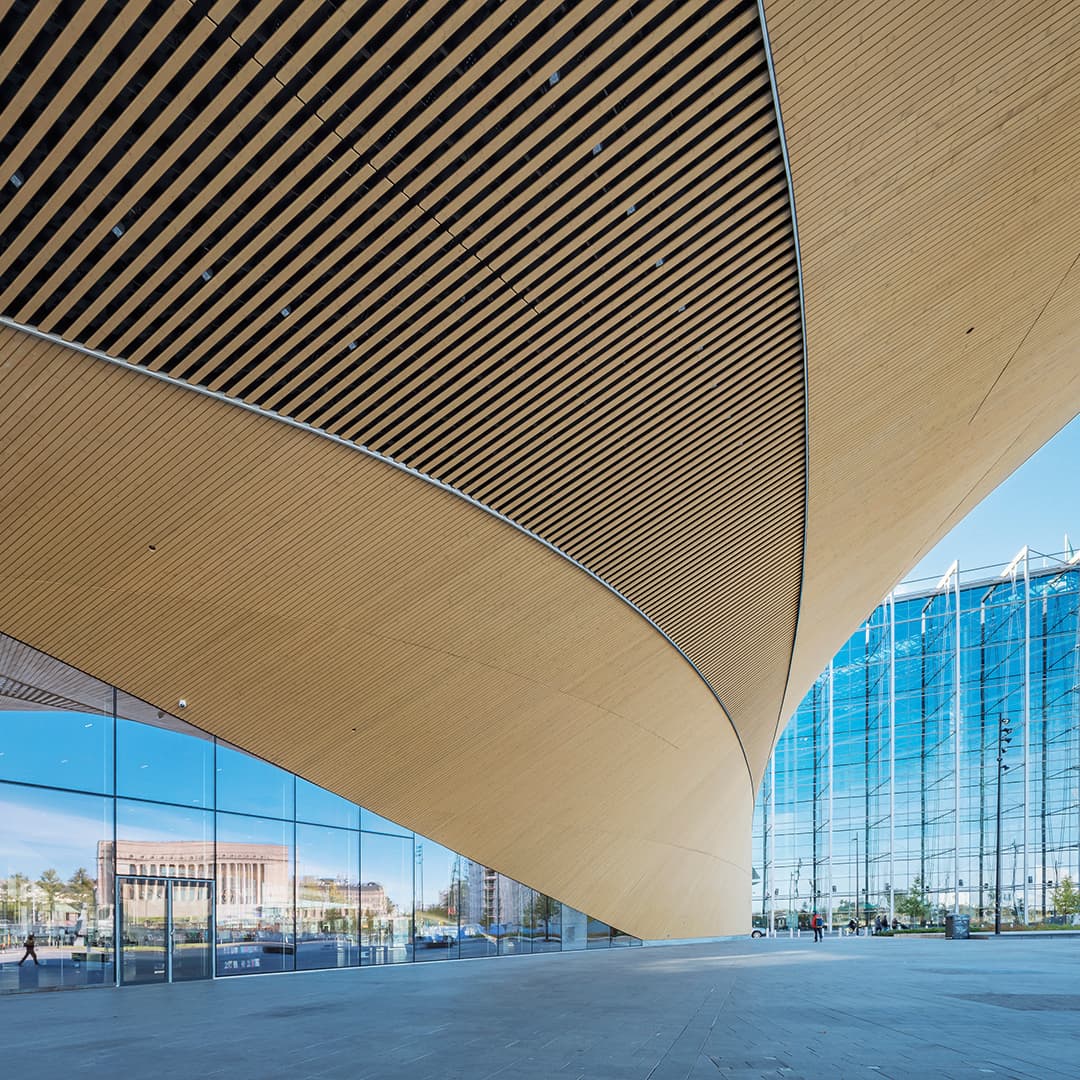 <p data-block-key="vhrko">Keskuskirjasto Oodi Helsingissä, jossa arkkitehtien muotokielen mahdollistavat erittäin taidokkaat teräsrakenteet.</p>