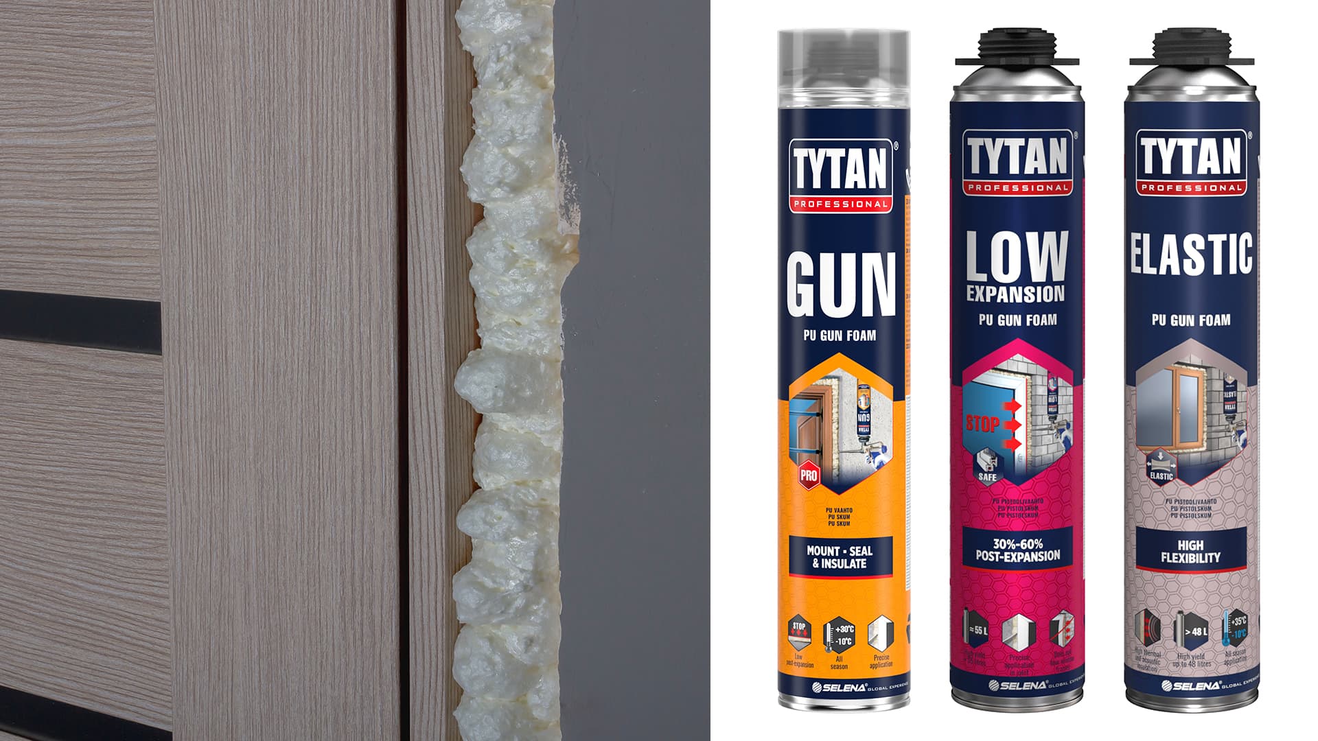 Tytan polyuretaanivaahdot kaikkeen rakentamiseen